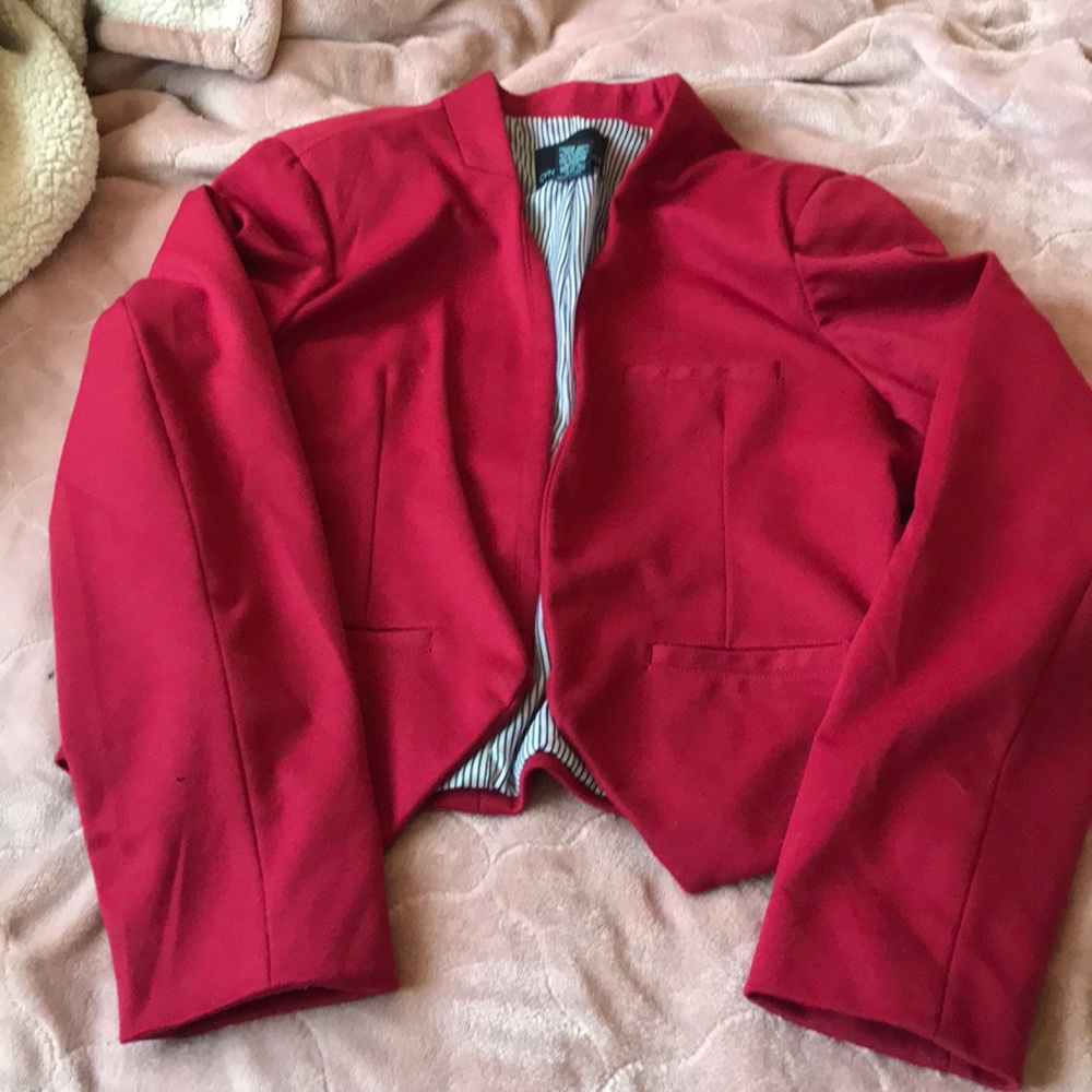 Red blazer